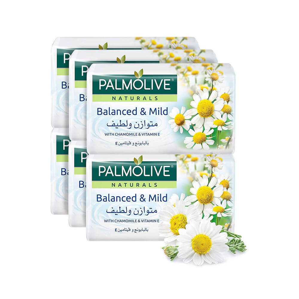 Palmolive Nat Soap Chmle & Vit E 170Gx6 @ 5+1Free