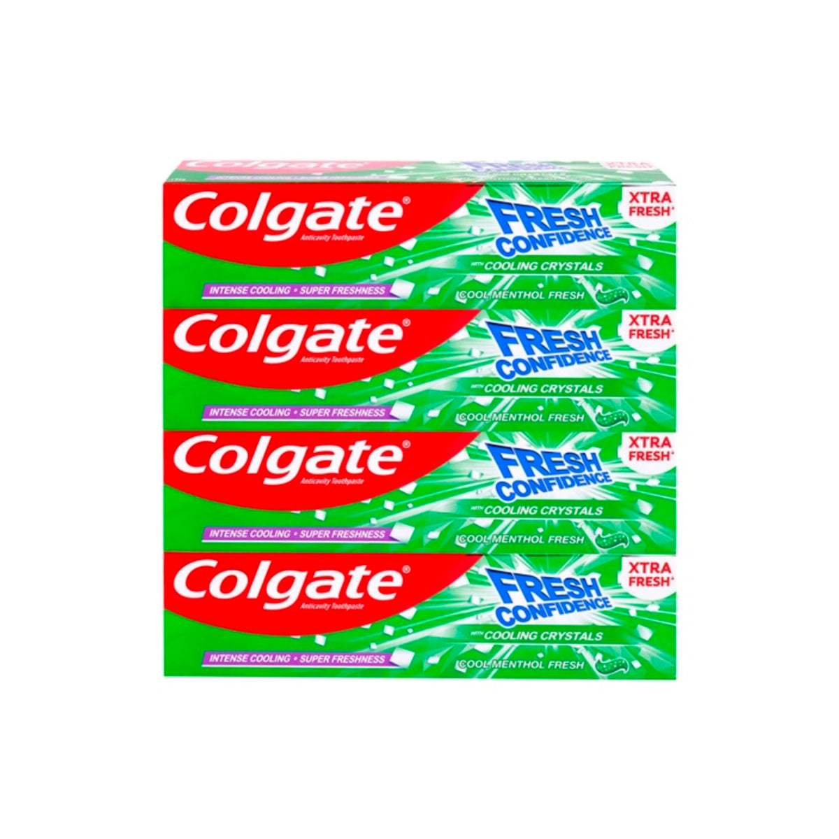 Colgate Fresh Confidence Mint Red Toothpaste 4x75ml