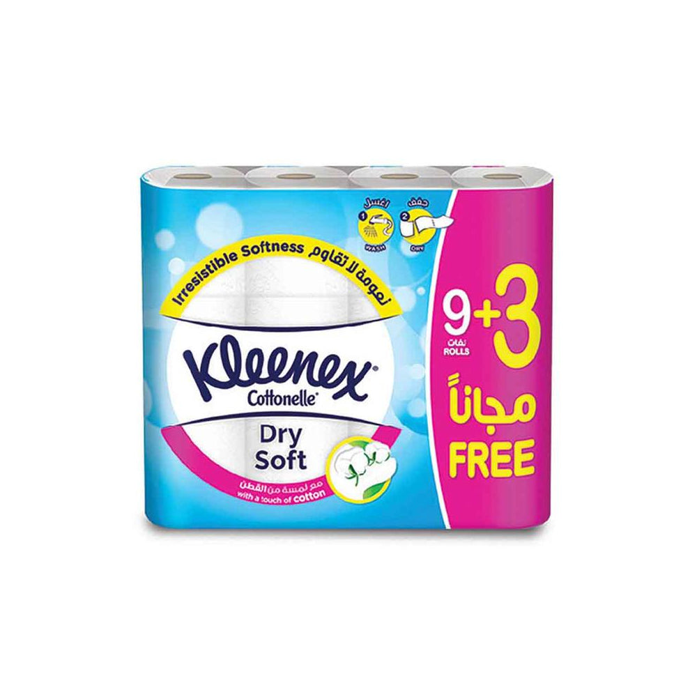 Kleenex Toilet Roll Soft Dry 200s 9+3 Free