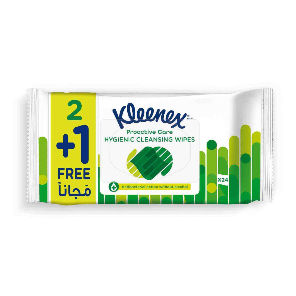 Kleenex Water Fresh Wipes 24s 2+1 Free