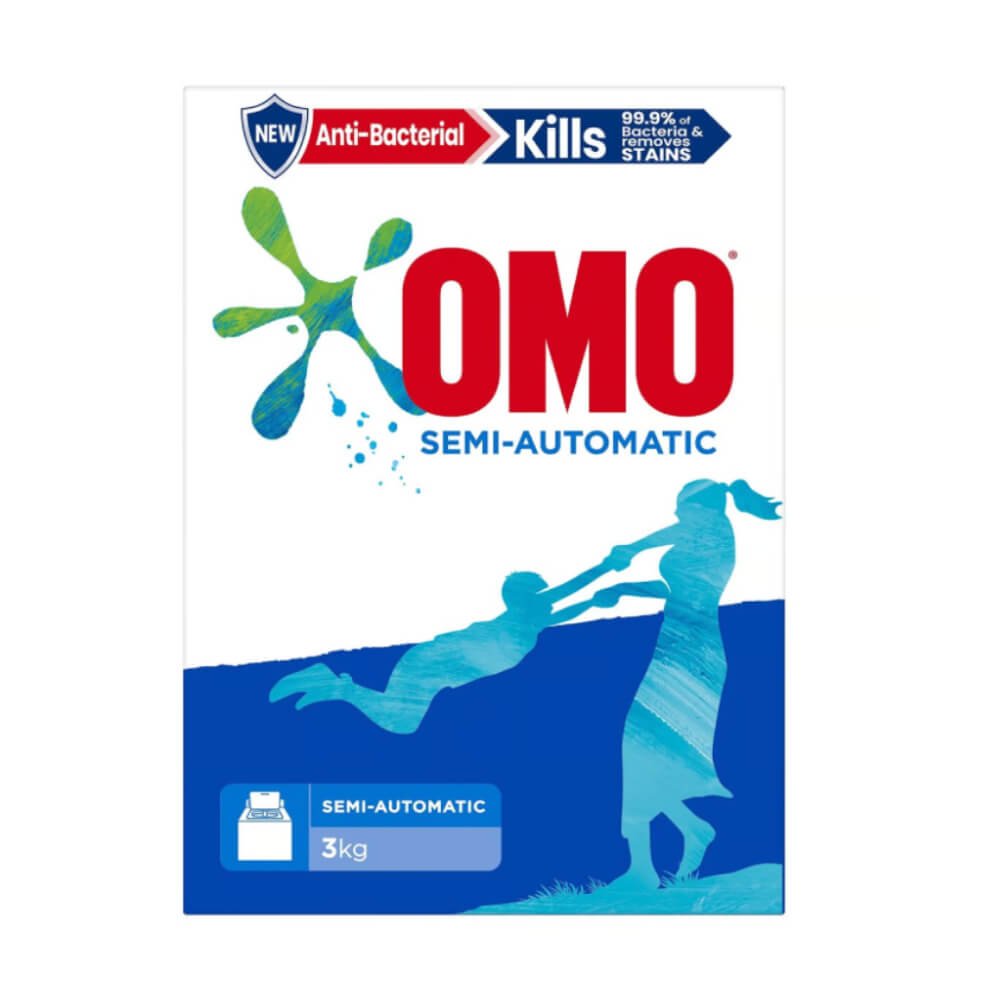 Omo Semi Automatic Antibacterial Laundry Detergent Powder 3kg