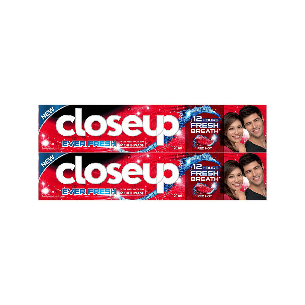 Close-Up Toothpaste Red Hot 120mlx2 @ 20% Off