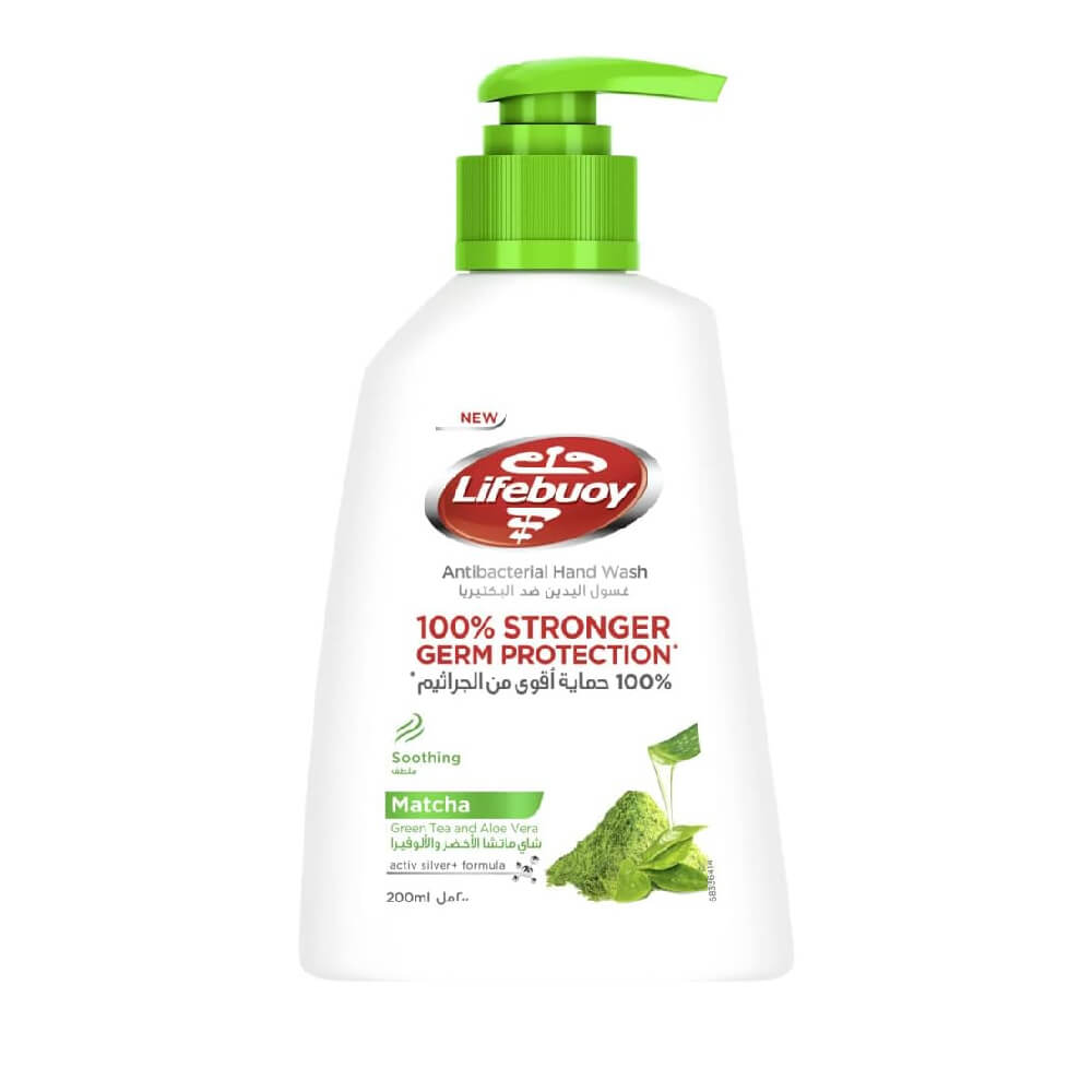 Lifebuoy Matcha Green Tea And Aloe Vera Anti Bacterial Hand Wash 200ml