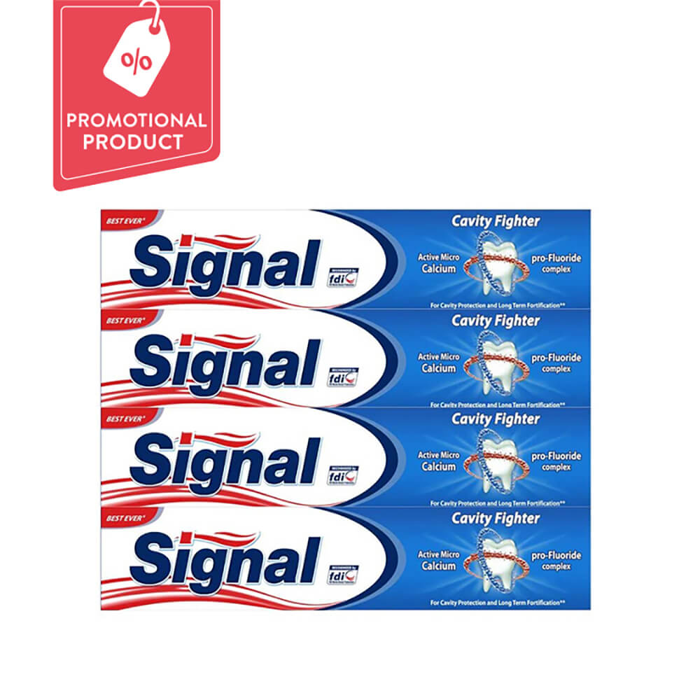 Signal Toothpaste Cavity Fighter @20% Off 120mlx4