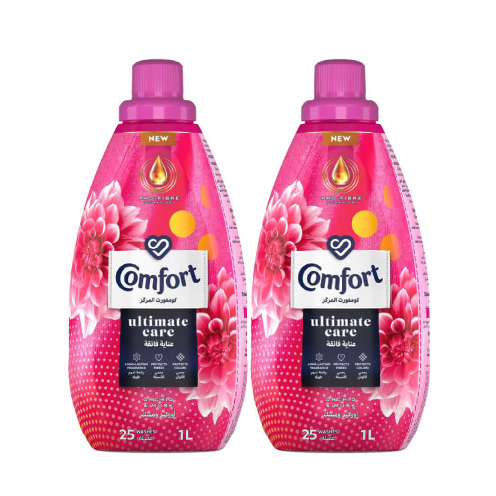 Comfort Concentrated Fabric Softener Orchid & Musk 2x1L
