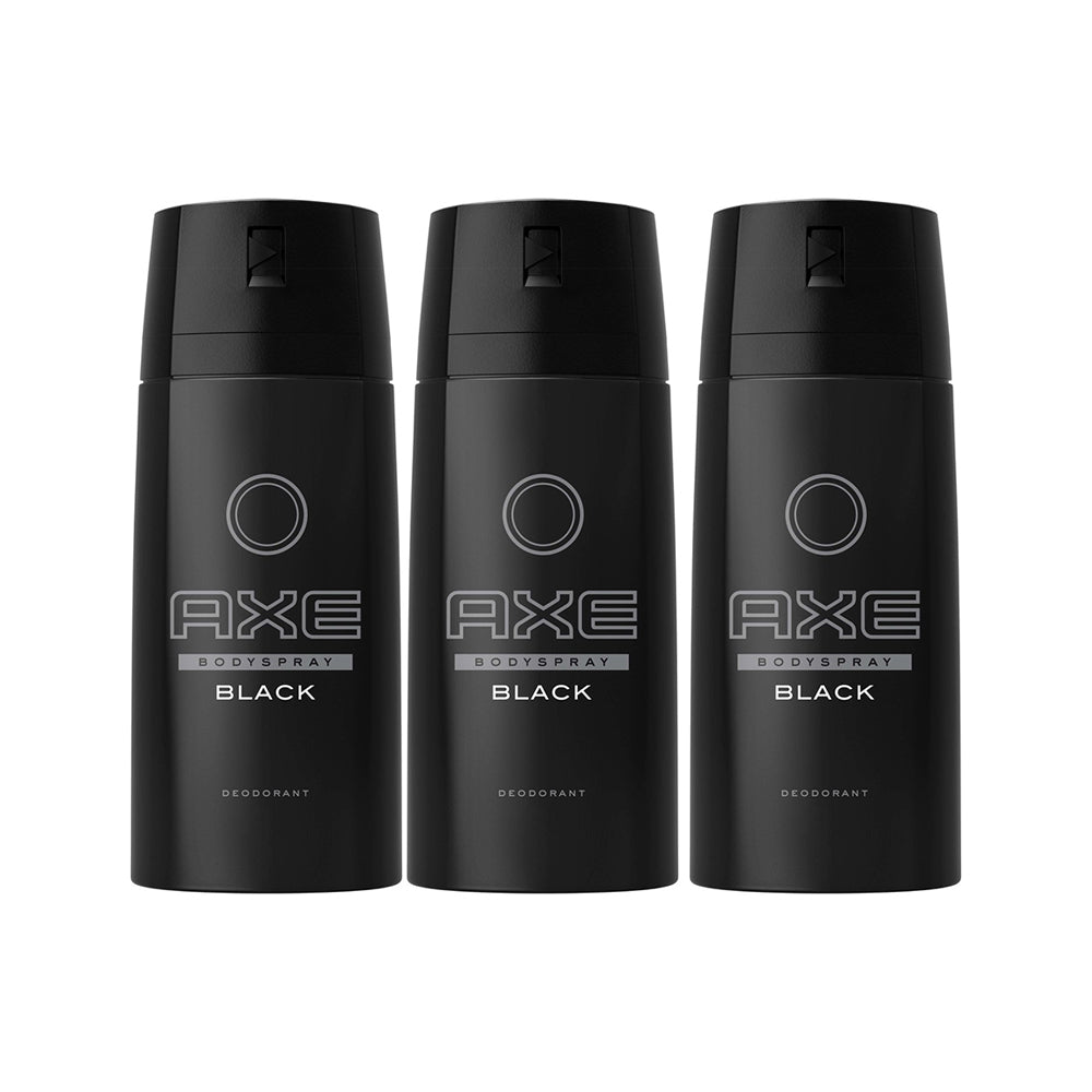 Axe Deo Bodyspray Men Black 150mlx3
