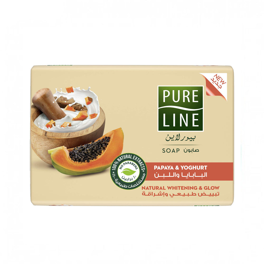 Pure Line Bar Soap Papaya & Yogurt 120G