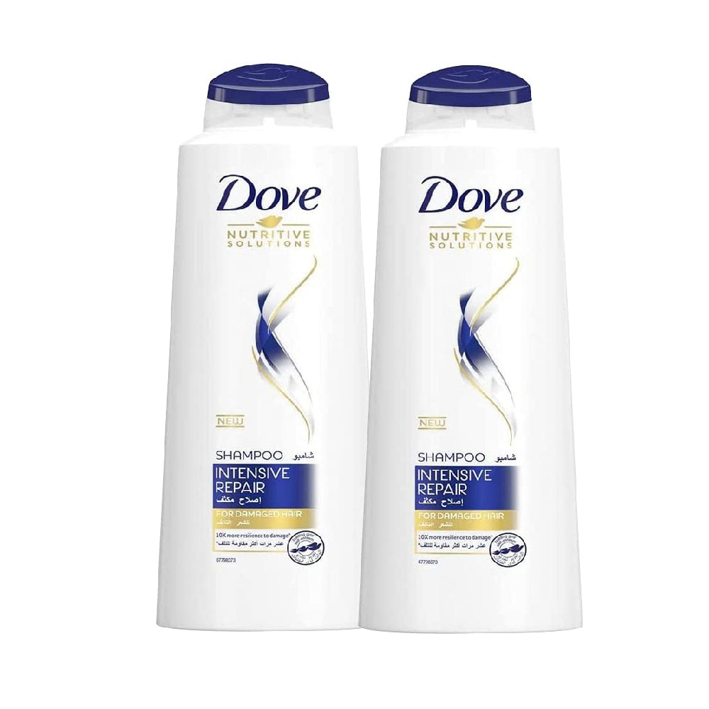 Dove Shampoo Intense Repair 2x400ml @40%Off