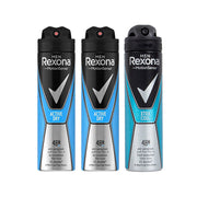 Rexona Deo Men Active + Extra Cool 150mlx3