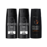 Axe Deo Black Mcqueen+Dark Temptation 150ML 2+1Free