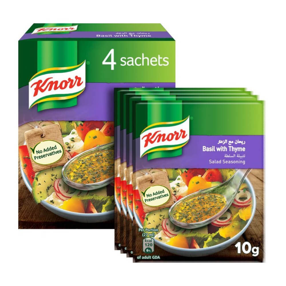 Knorr Salad Seasoning Basil & Thyme 10Gx4's