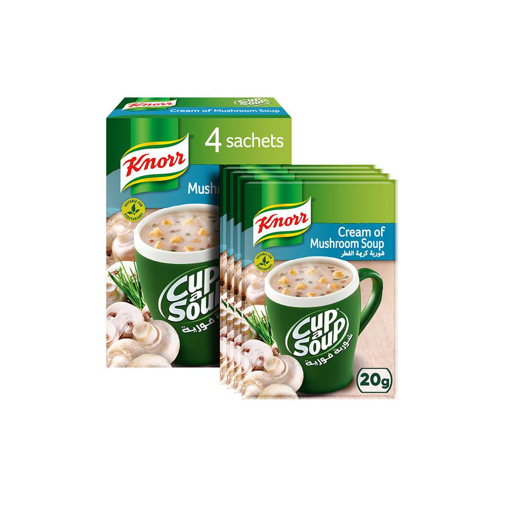 Knorr Cup-A-Soup Cream of Mushroom 20Gx4's