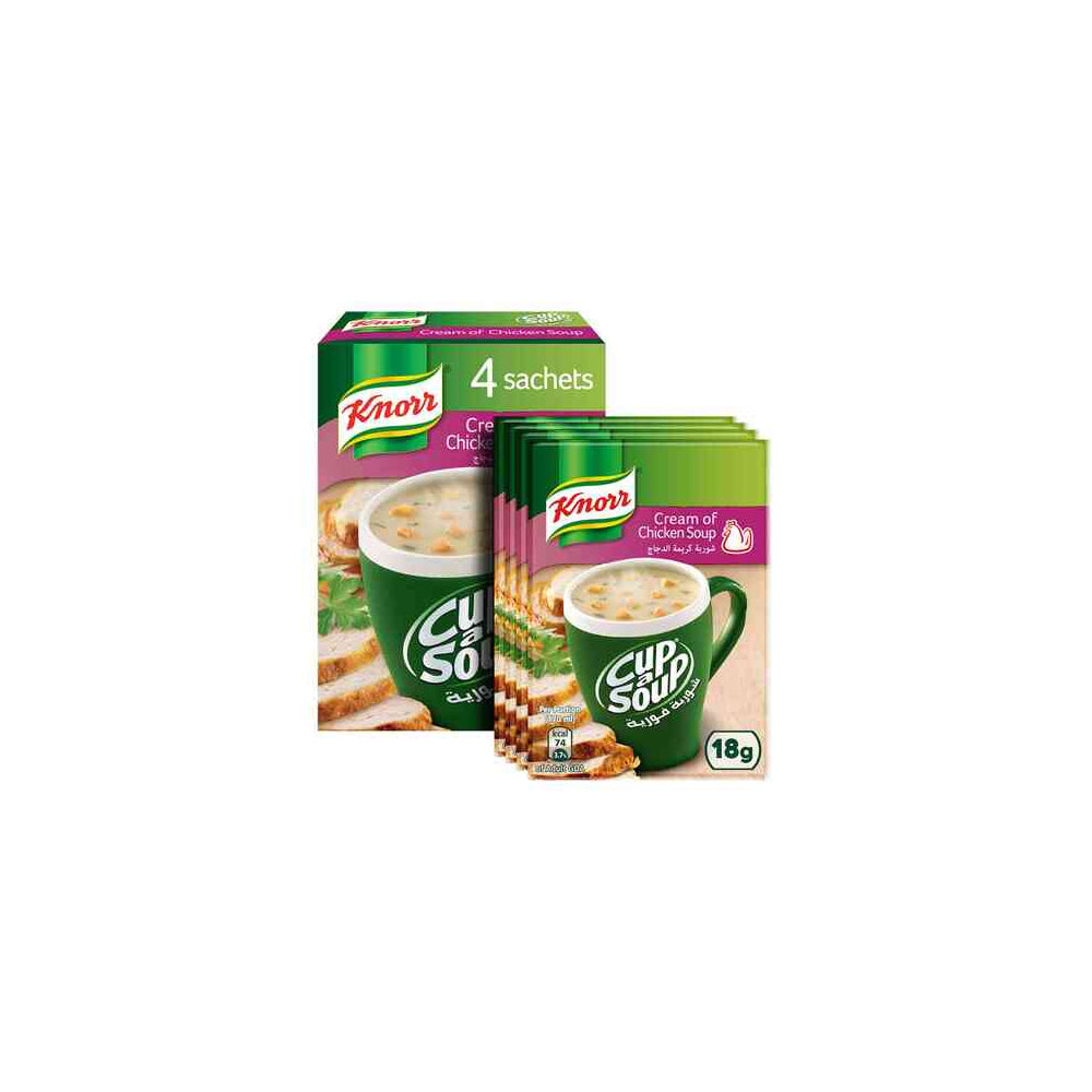 Knorr Cup-A-Soup Cream of Chicken 18Gx4's