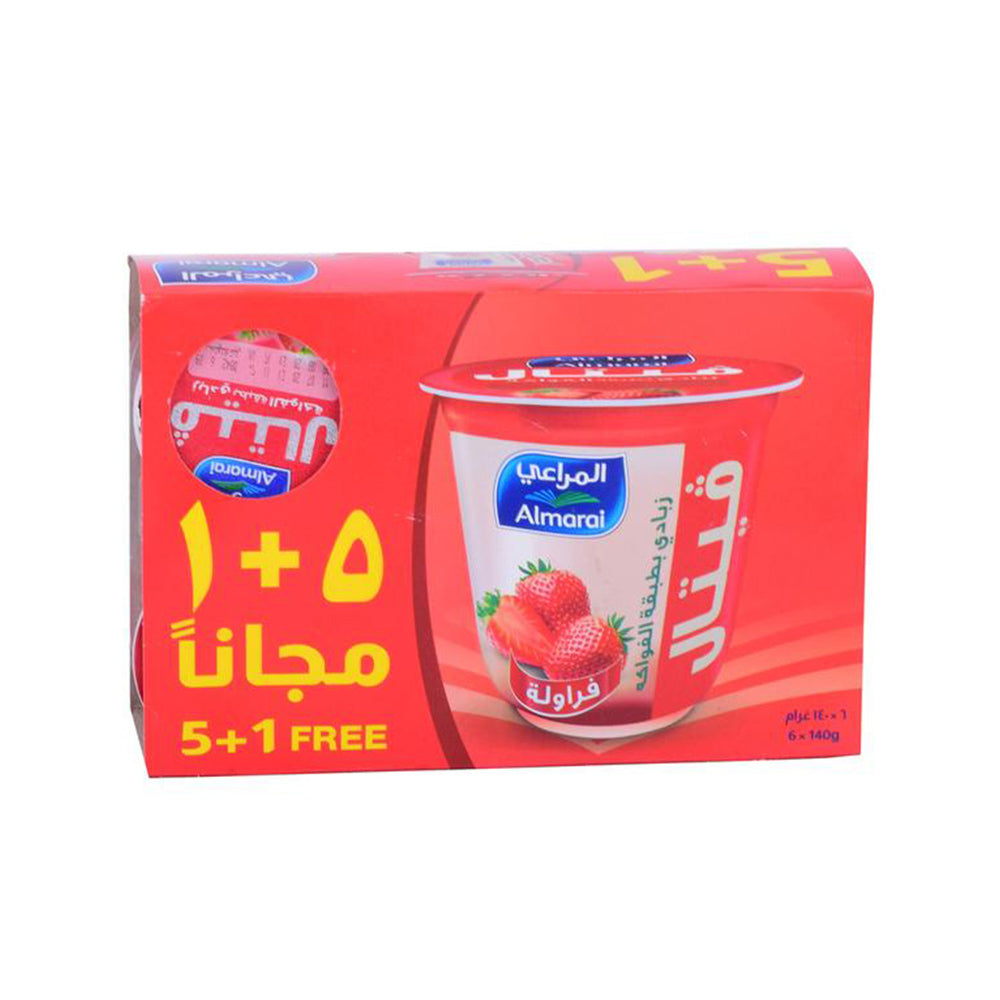 Almarai Vetal Yoghurt Strawberry 140Gx6