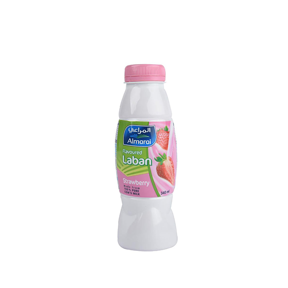 Almarai Flavored Laban Strawberry PET 340ml
