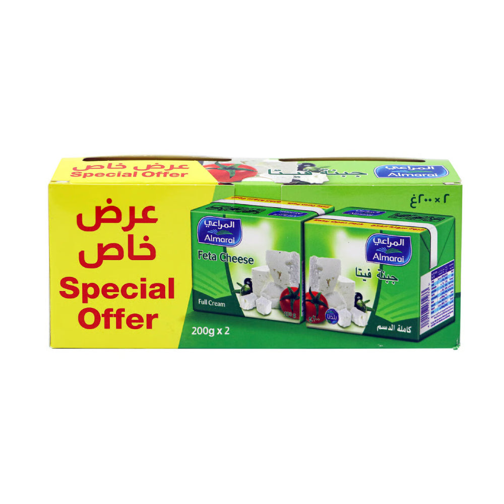 Almarai Feta Cheese Full Fat 2x200gm
