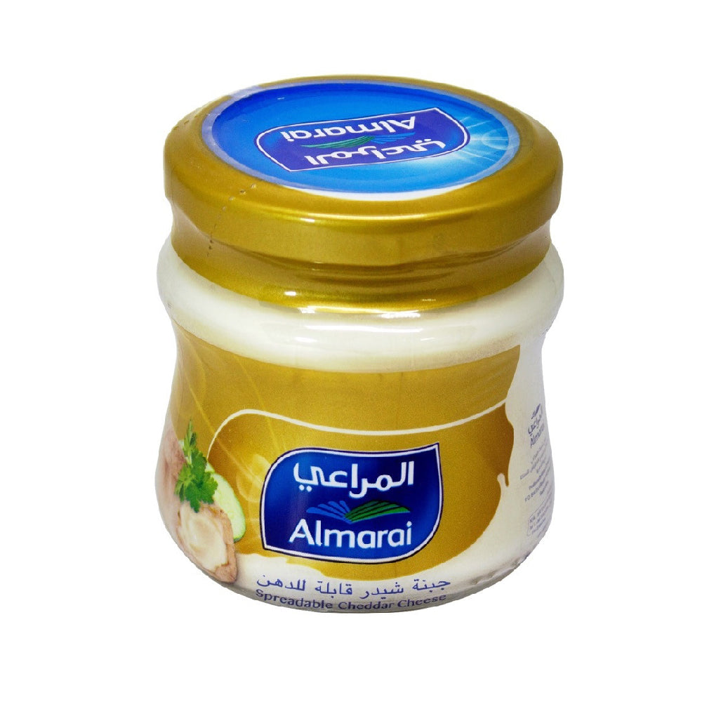 Almarai Gold Spreadable Cheddar Cheese Jar 120Gm