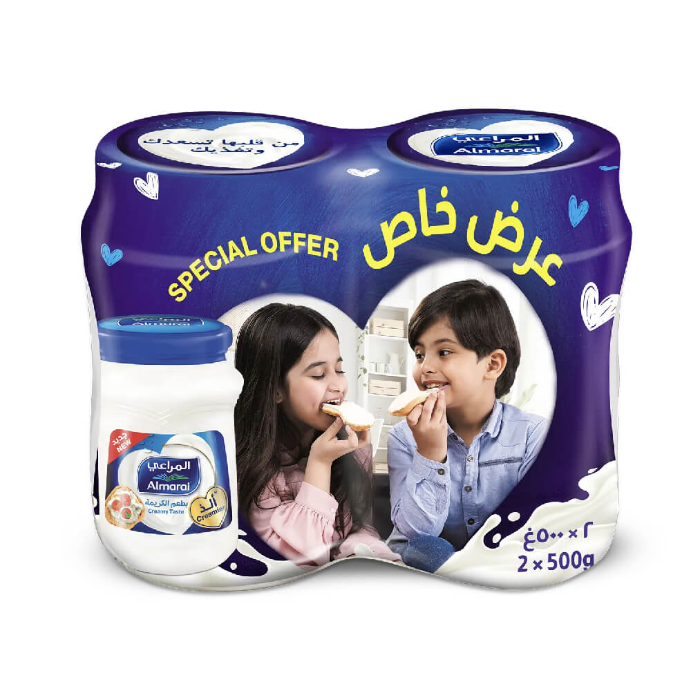Almarai Spreadable Cream Cheese 2x500g