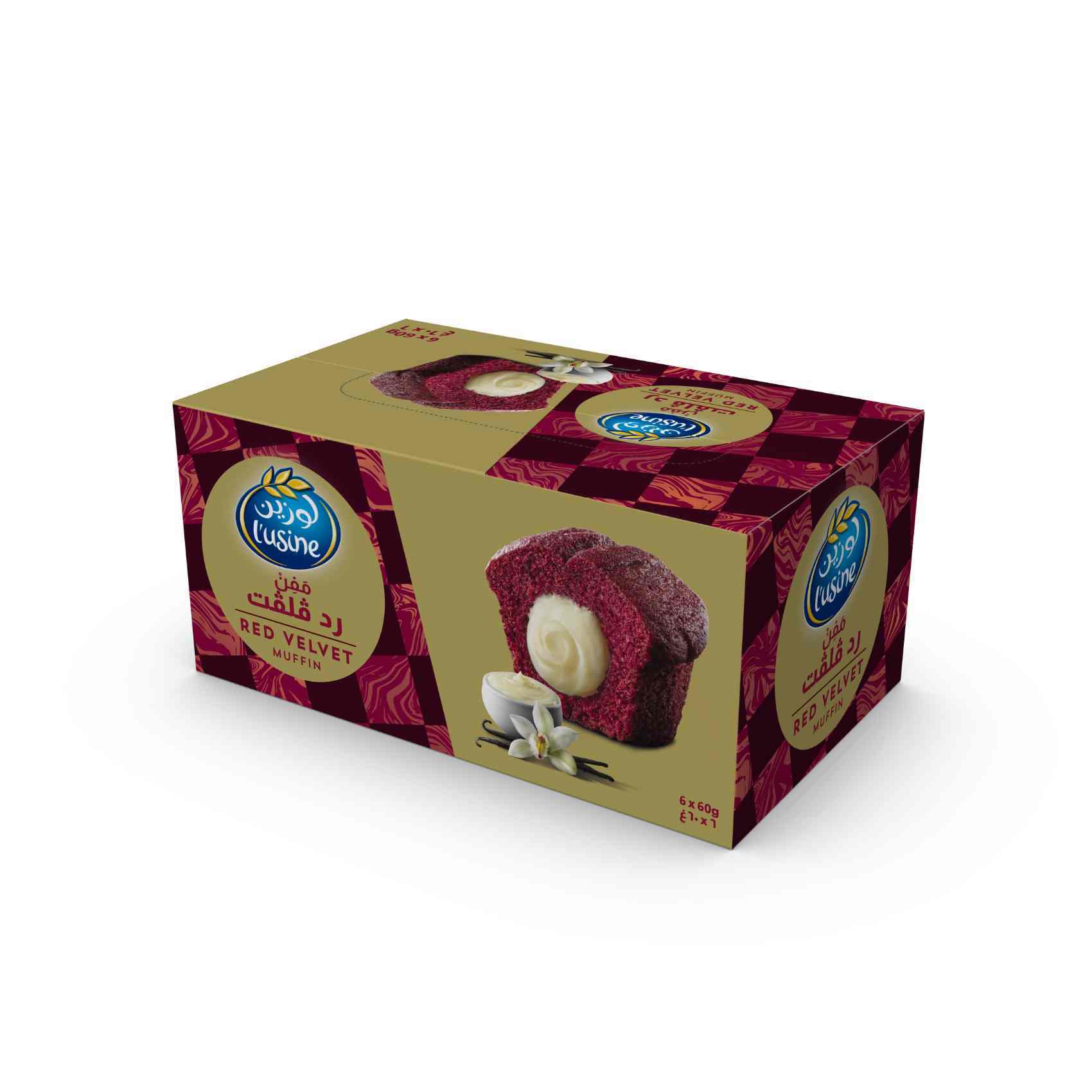 Lusine Red Velvet Muffin 360G 6x60g