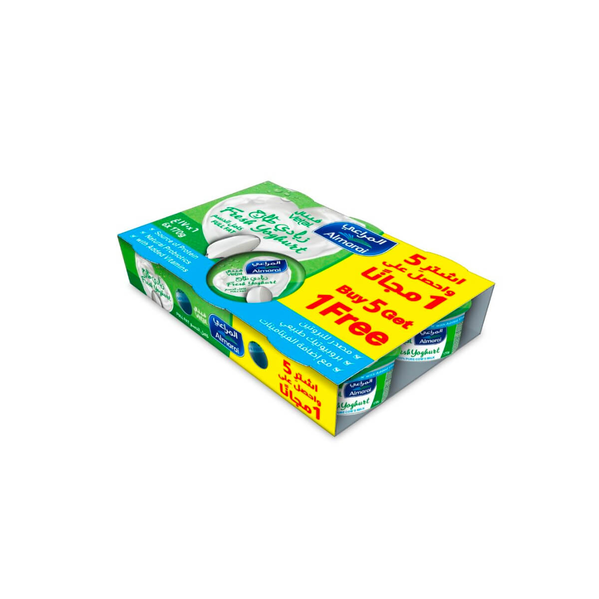 Almarai Full Fat Vetal Zabadi Yoghurt 6x170g