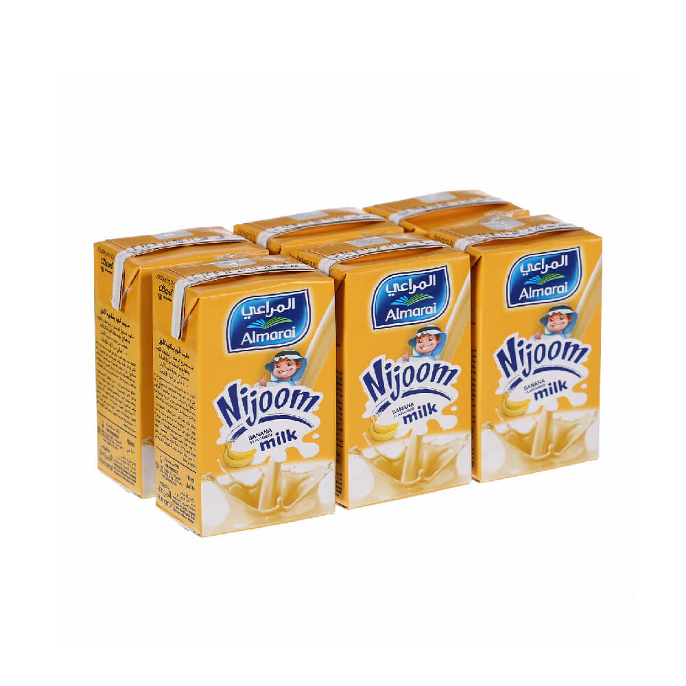 Almarai UHT Milk Banana Nijoom 6x150ml