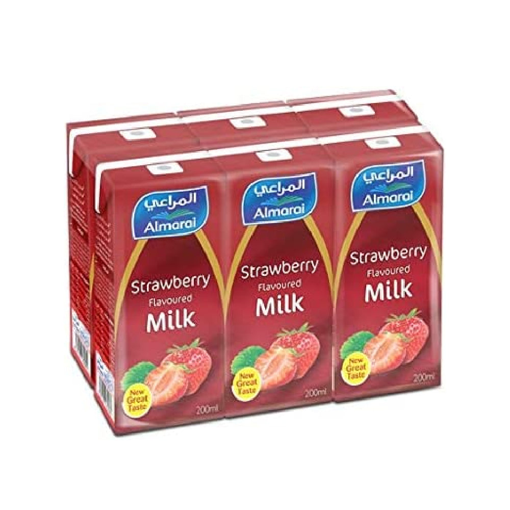 Almarai UHT Milk Premium Strawberry 6x200ml