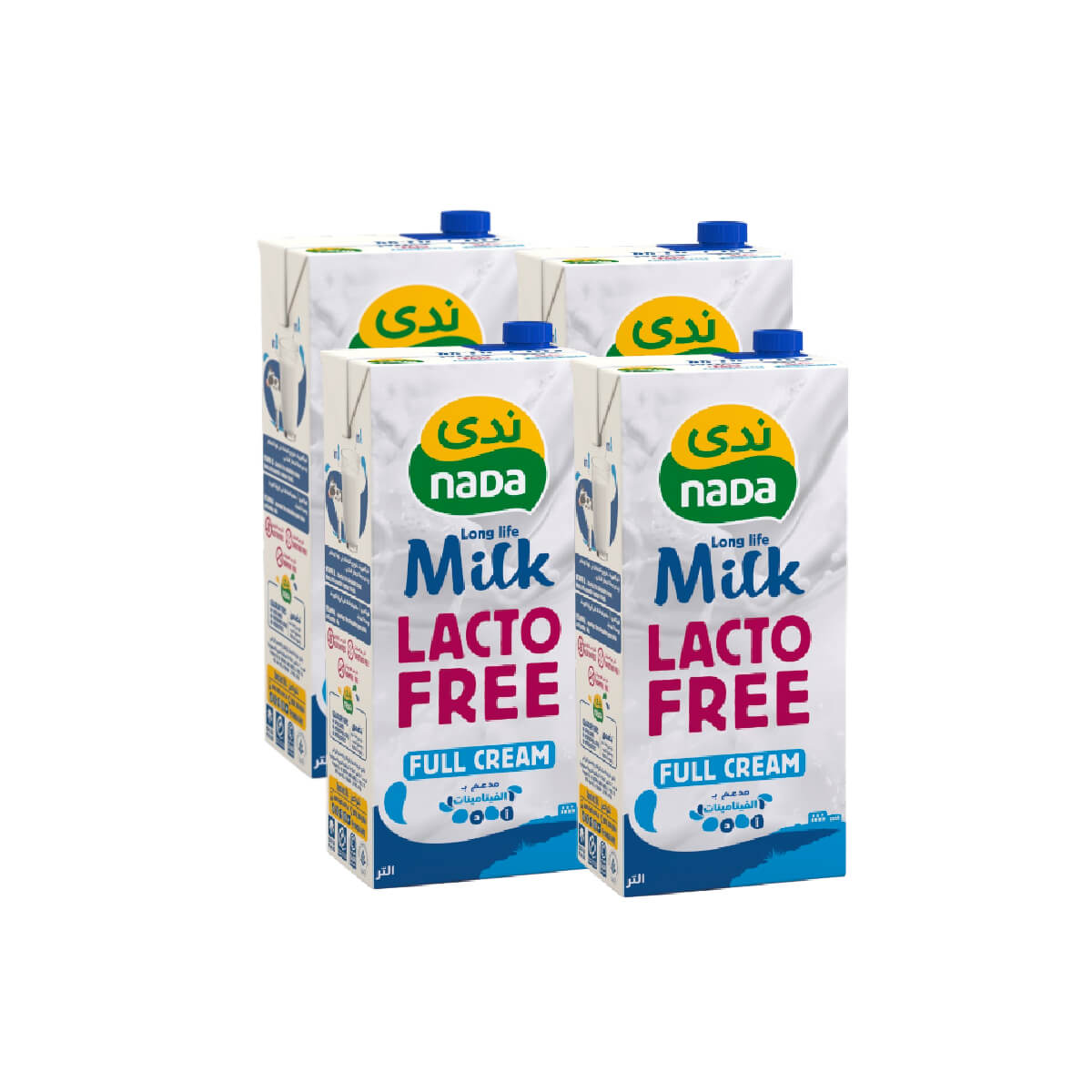 Nada Long Life Lacto Free Milk 4x1L