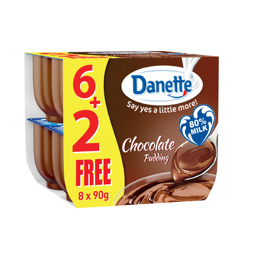 Danette Dessert Chocolate Pudding 90gm 6+2 Free