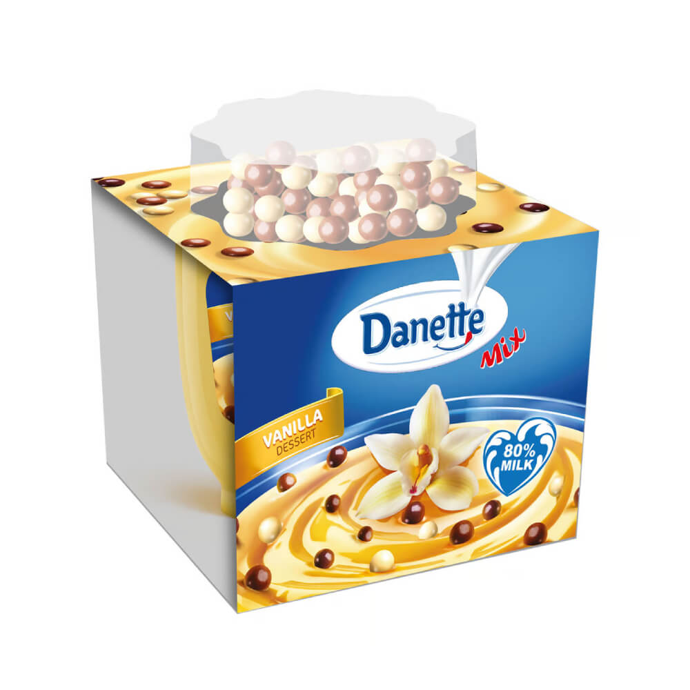 Danette Dessert Vanilla Pudding With Chocolate Ball 75g