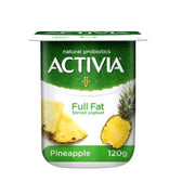 Activia Pineapple Stirred Yoghurt Full Fat 120gm
