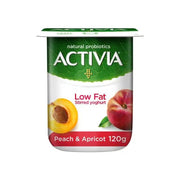 Activia Peach-Apricot Stirred Yoghurt Low Fat 120gm