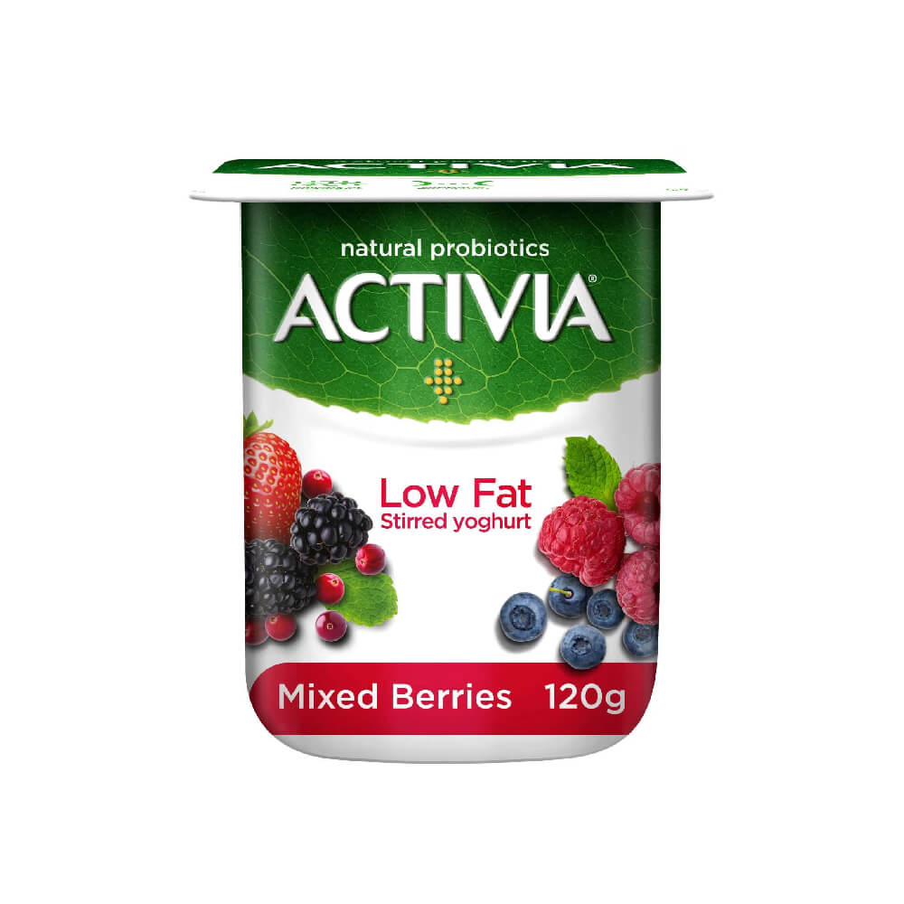 Activia Mixed Berries Stirred Yoghurt Low Fat 120gm