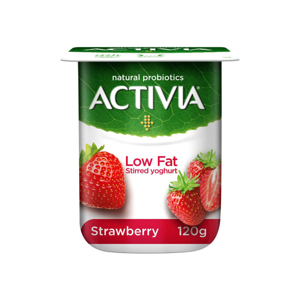 Activia Strawberry Stirred Yoghurt Low Fat 120gm