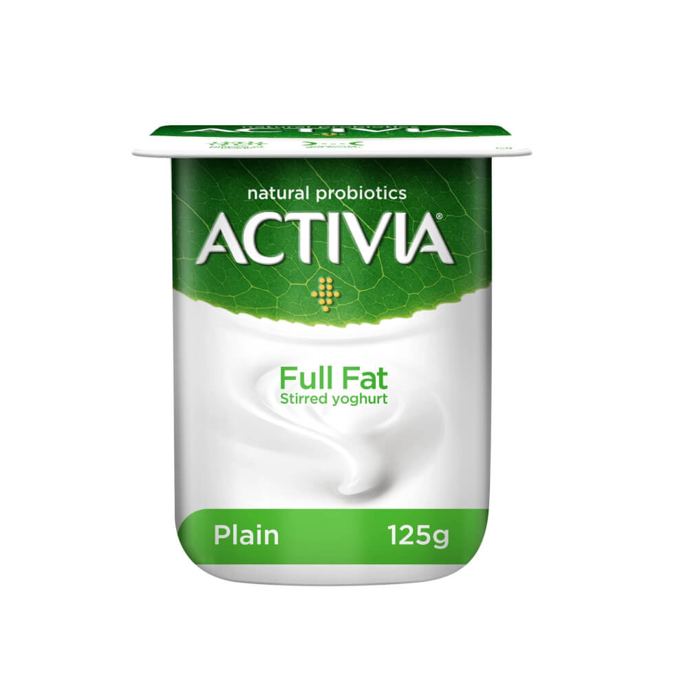 Activia Stirred Yoghurt Plain Full Fat 125gm