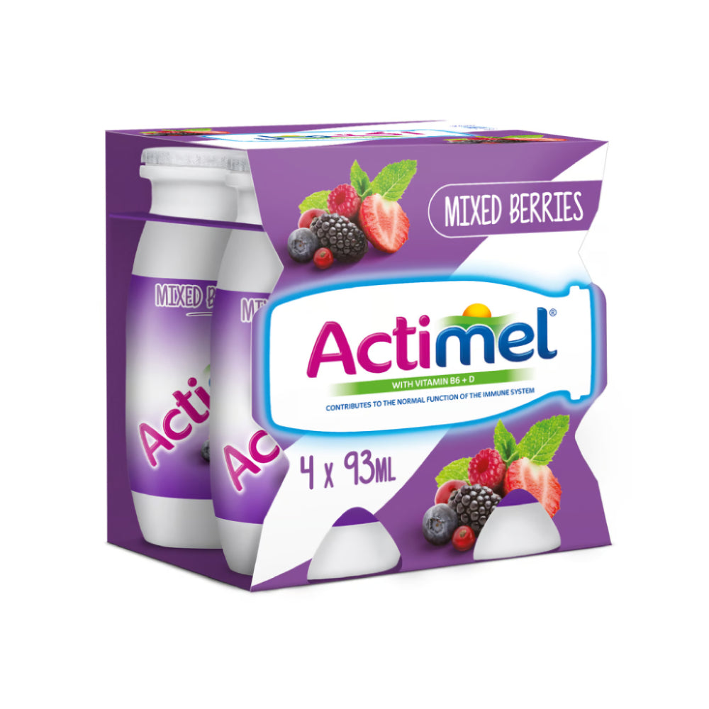 Actimel Mixed Berries Flavoured Drink 4x93ml