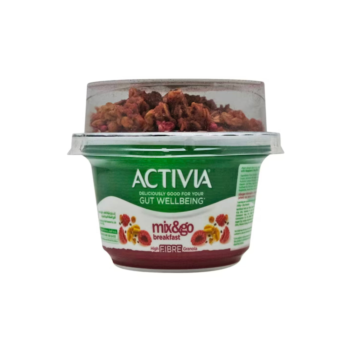 Activia Mix & Go Breakfast Raspberry Chia Granola Greek Yogurt 170g