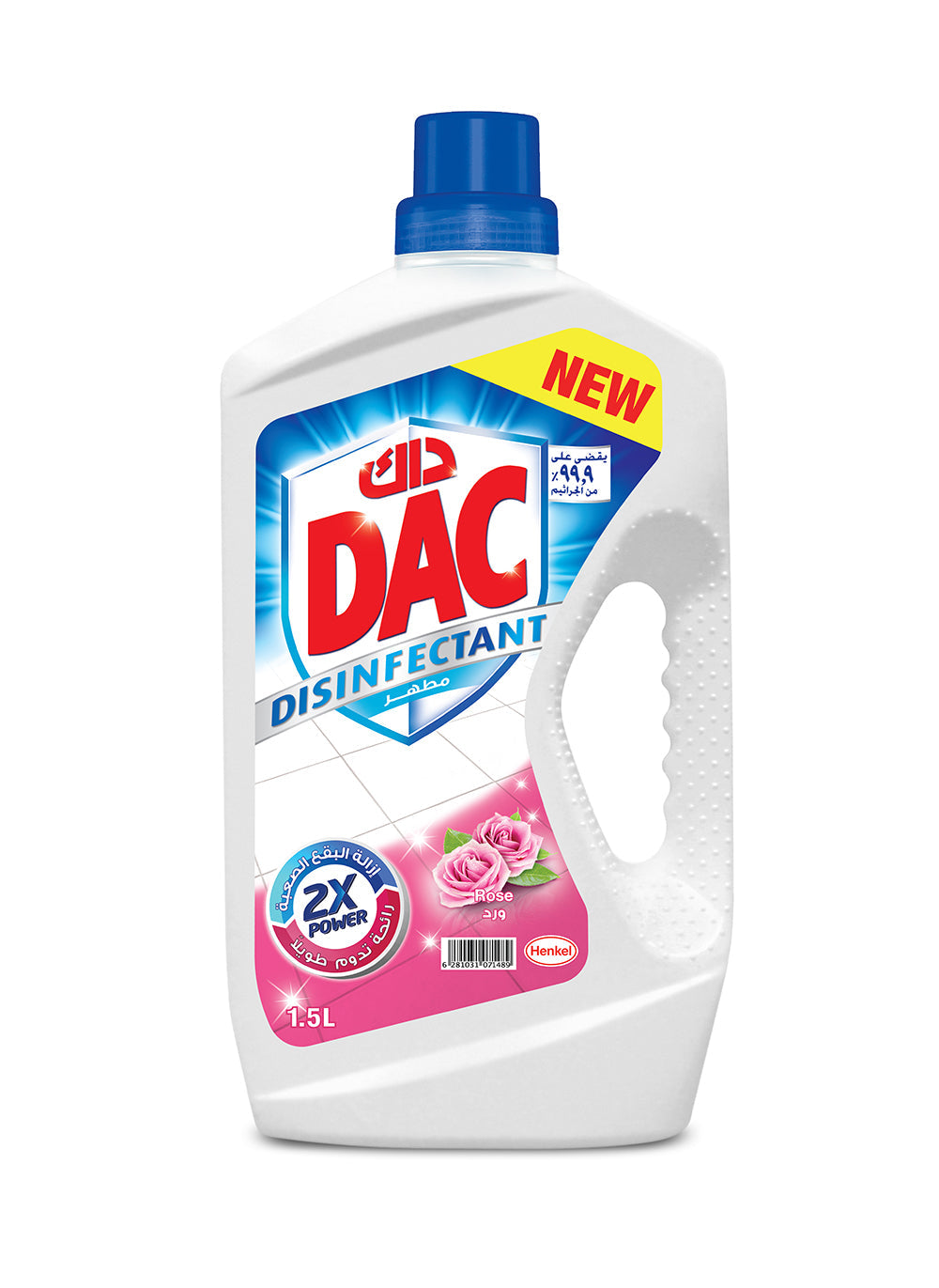 DAC Multipurpose Disinfectant 2x Power Rose 1.5L