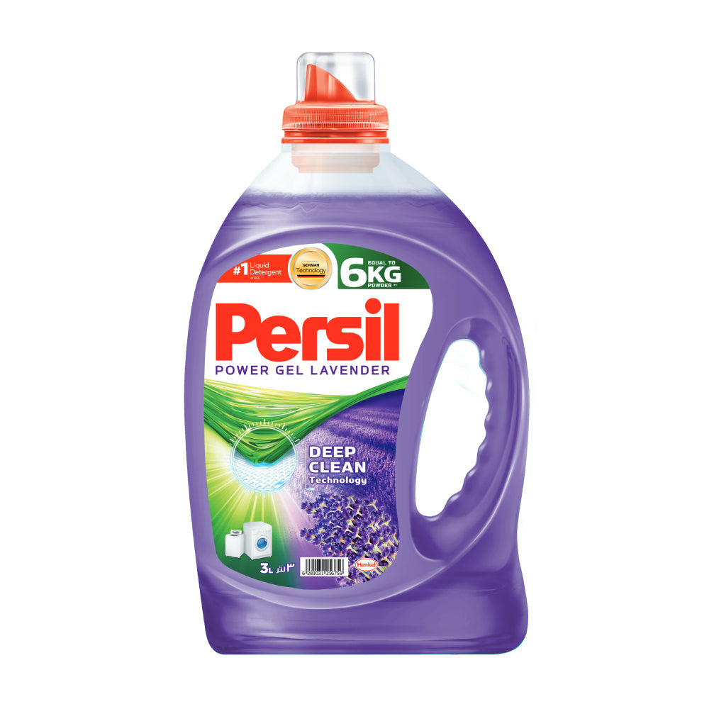 Persil Power Gel Detergent Low Foam Lavender 3L