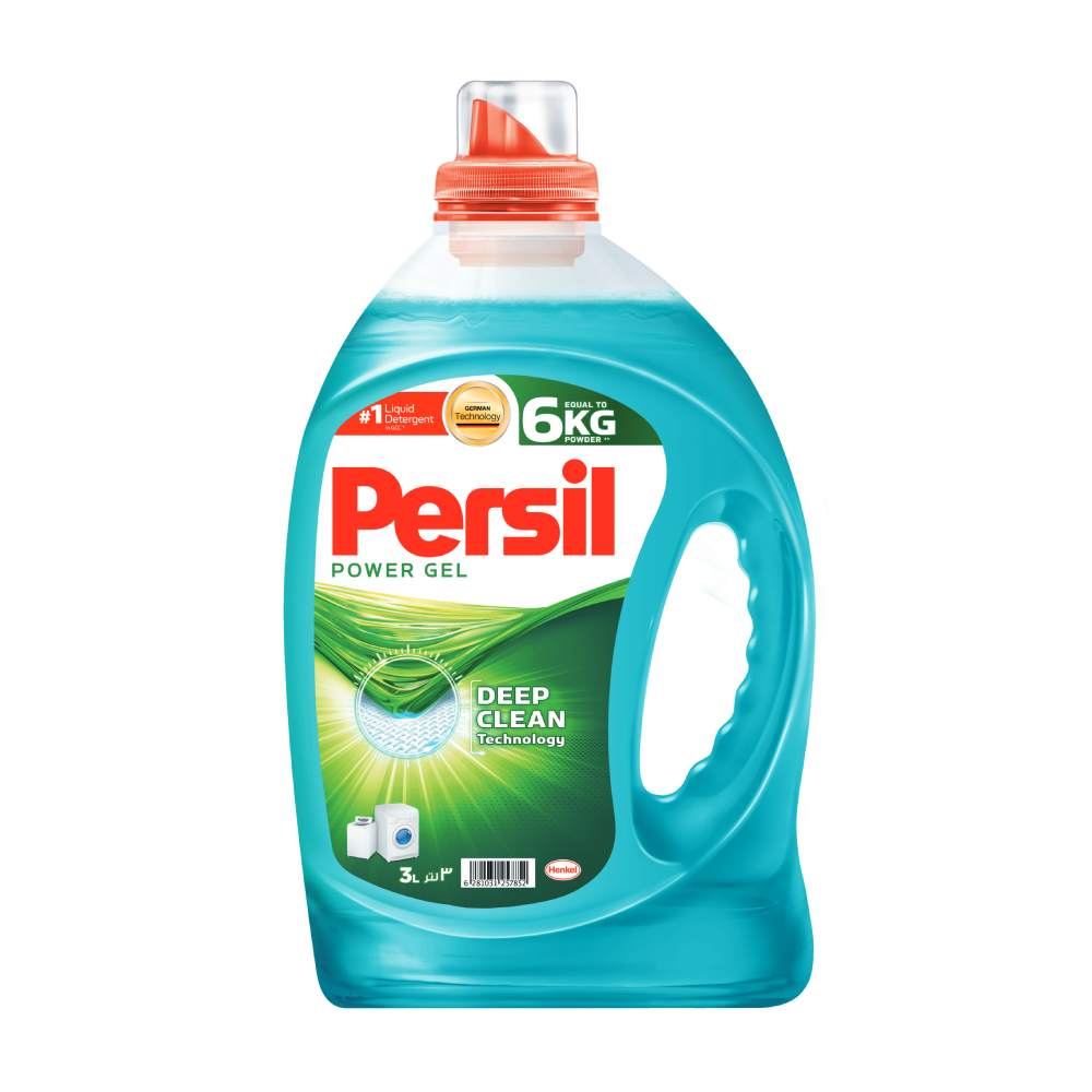 Persil Power Gel Detergent Low Foam Green 3L