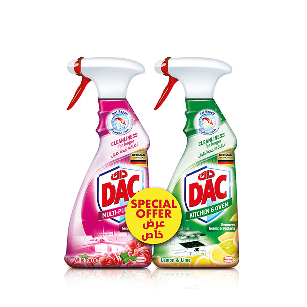 DAC A Purp Clnr Rose+K Clnr Lime 500mlx2