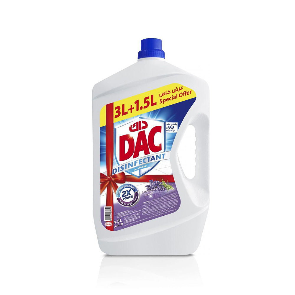 DAC Multipurpose Disinfectant 2xPowerLavender 4.5L