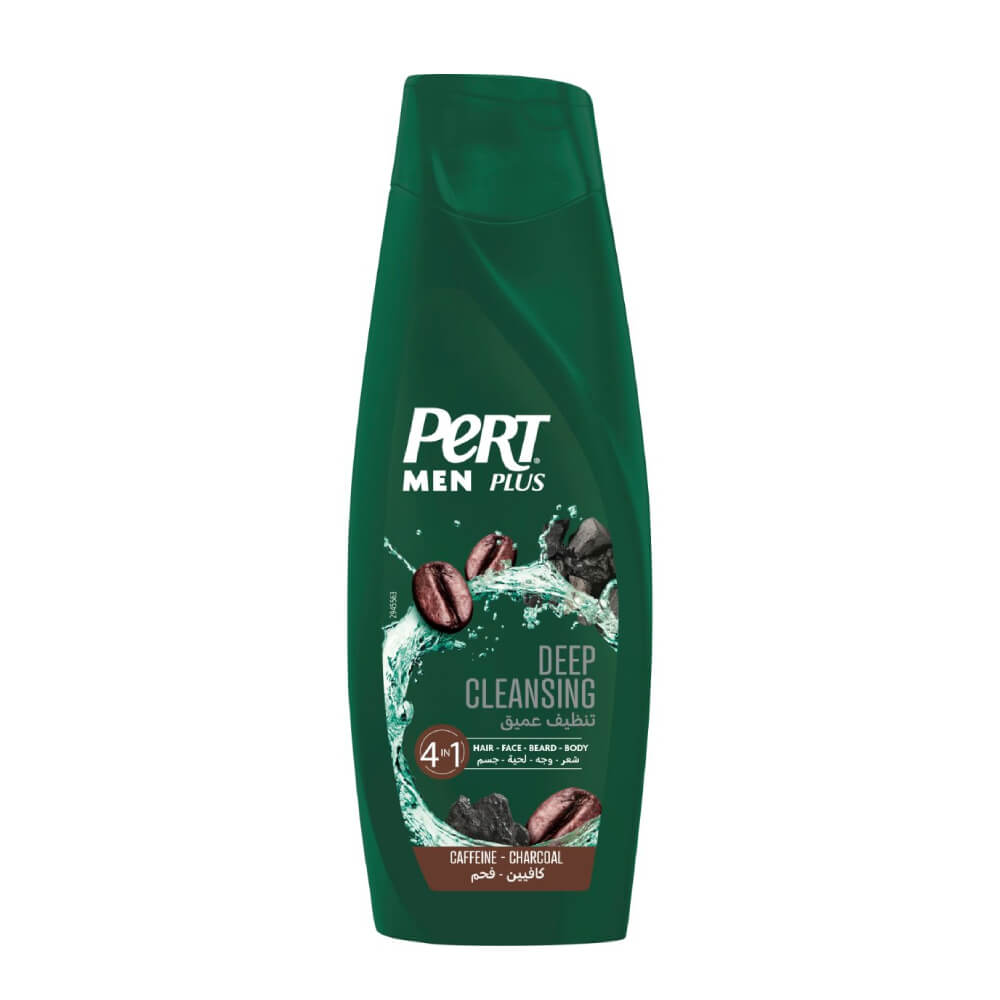 Pert Plus Men Deep Clean Caffeine & Charcoal 4 in 1 Shampoo 360ml