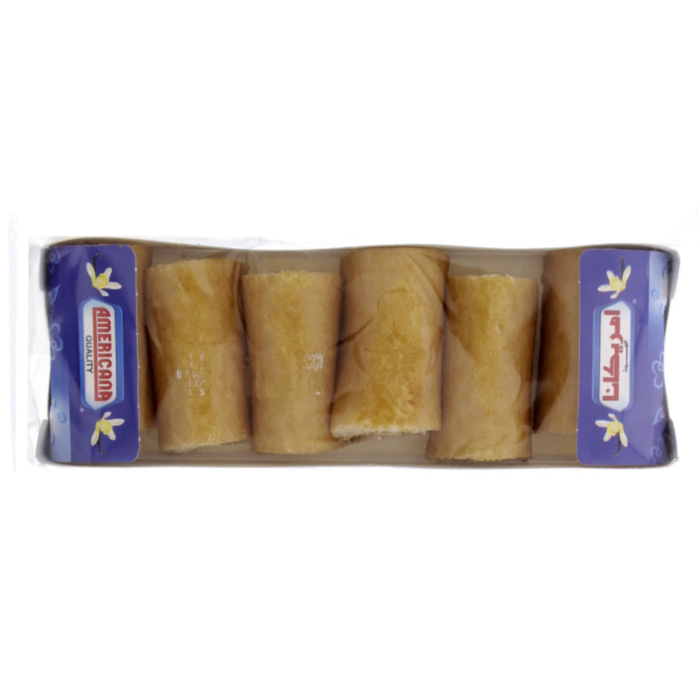 Americana Cakes Mini Roll Vanilla 120G