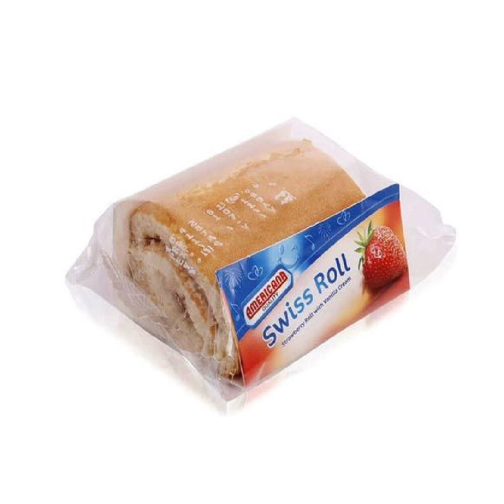 Americana Cakes 1/2 Swiss Roll Strawberry 55Gm