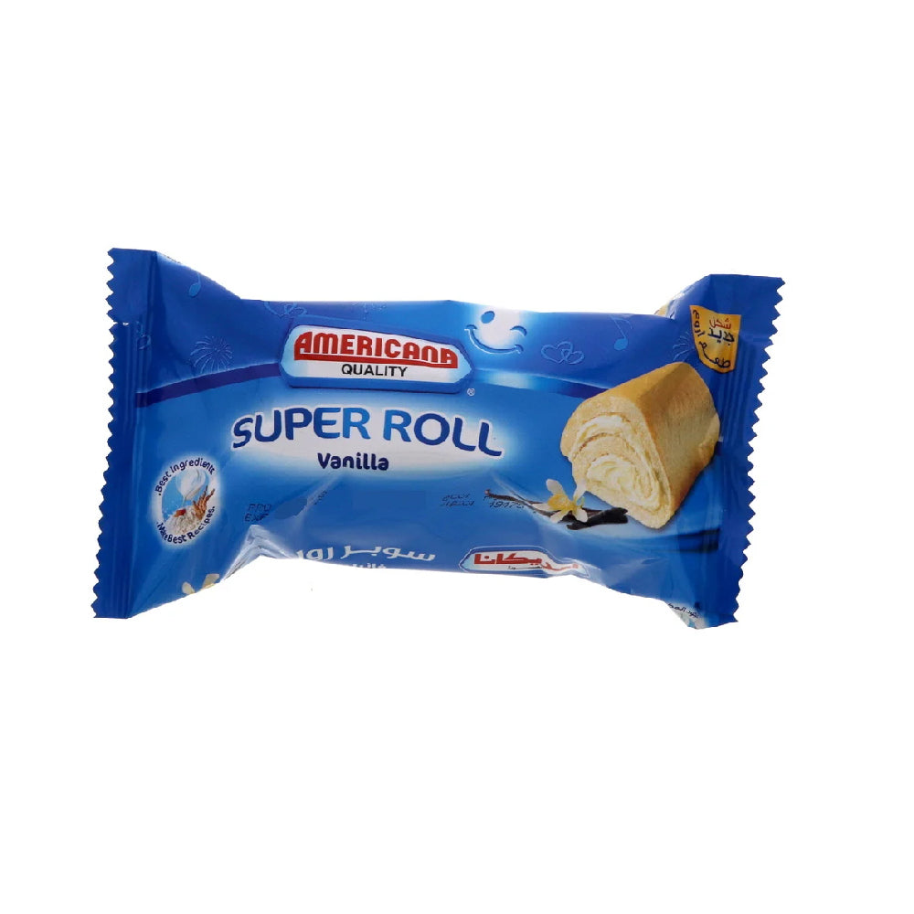 Americana Cakes Super Roll Vanilla 60Gm