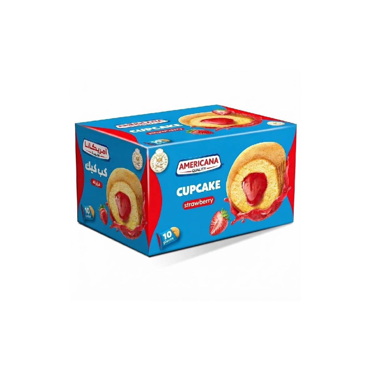 Americana Cupcake Strawberry Filled  10x28gm Pack