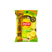 Lay's Salt & Vinegar Potato Chips 204g