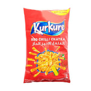 Kurkure Red Chilli Chatka Puffed Corn Snacks 21x16g