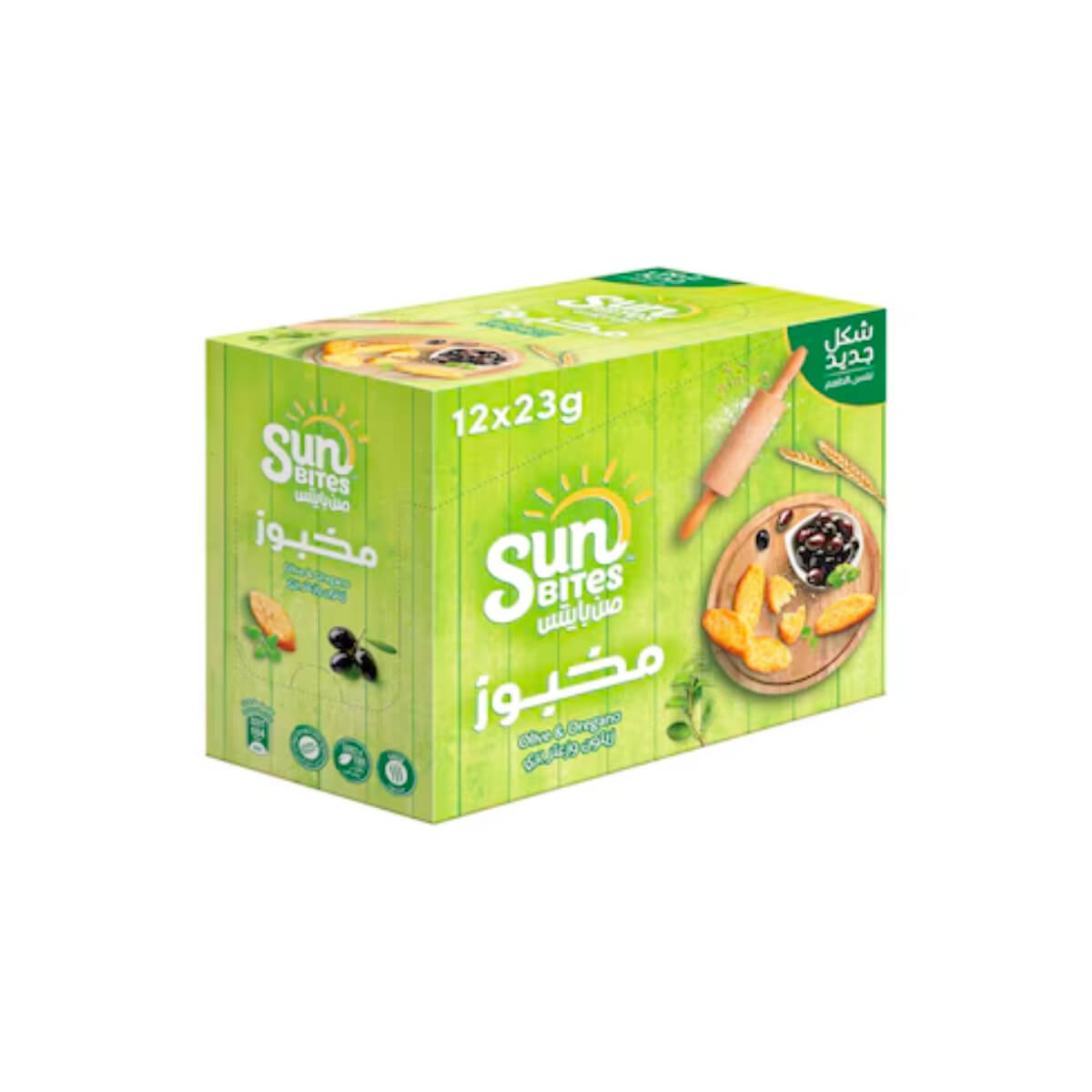 Sunbites Olive and Oregano Bread Bites 12x23g