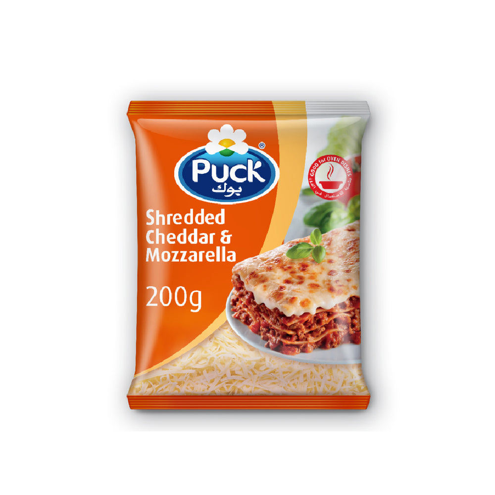 Puck Cheddar Mozzarella 200gm
